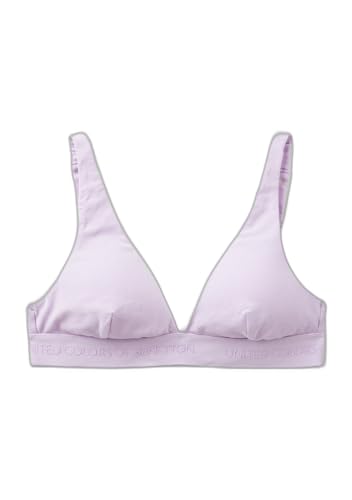 Benetton Reggiseno donna malva cotone bio senza ferretto