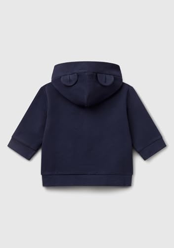 United Colors of Benetton Felpa Cappuccio Zip 62 cotone stretch