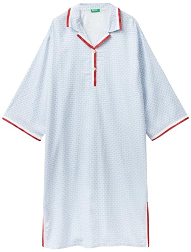 Benetton 41hh3c003 Camicia da Notte Donna S stampata