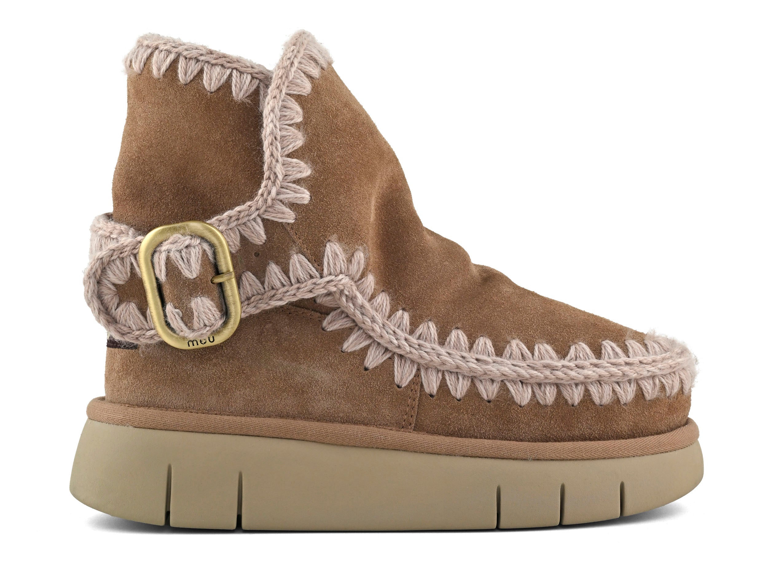 Mou Bounce Boot FW531020A stivaletto pink brown montone