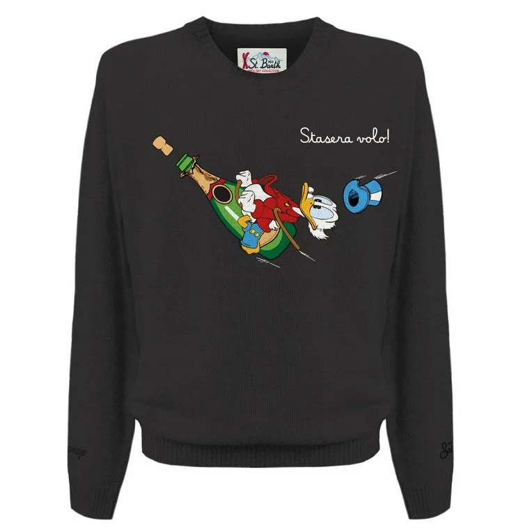 MC2 Saint Barth Heron Light 00138M Maglione Nero Cashmere