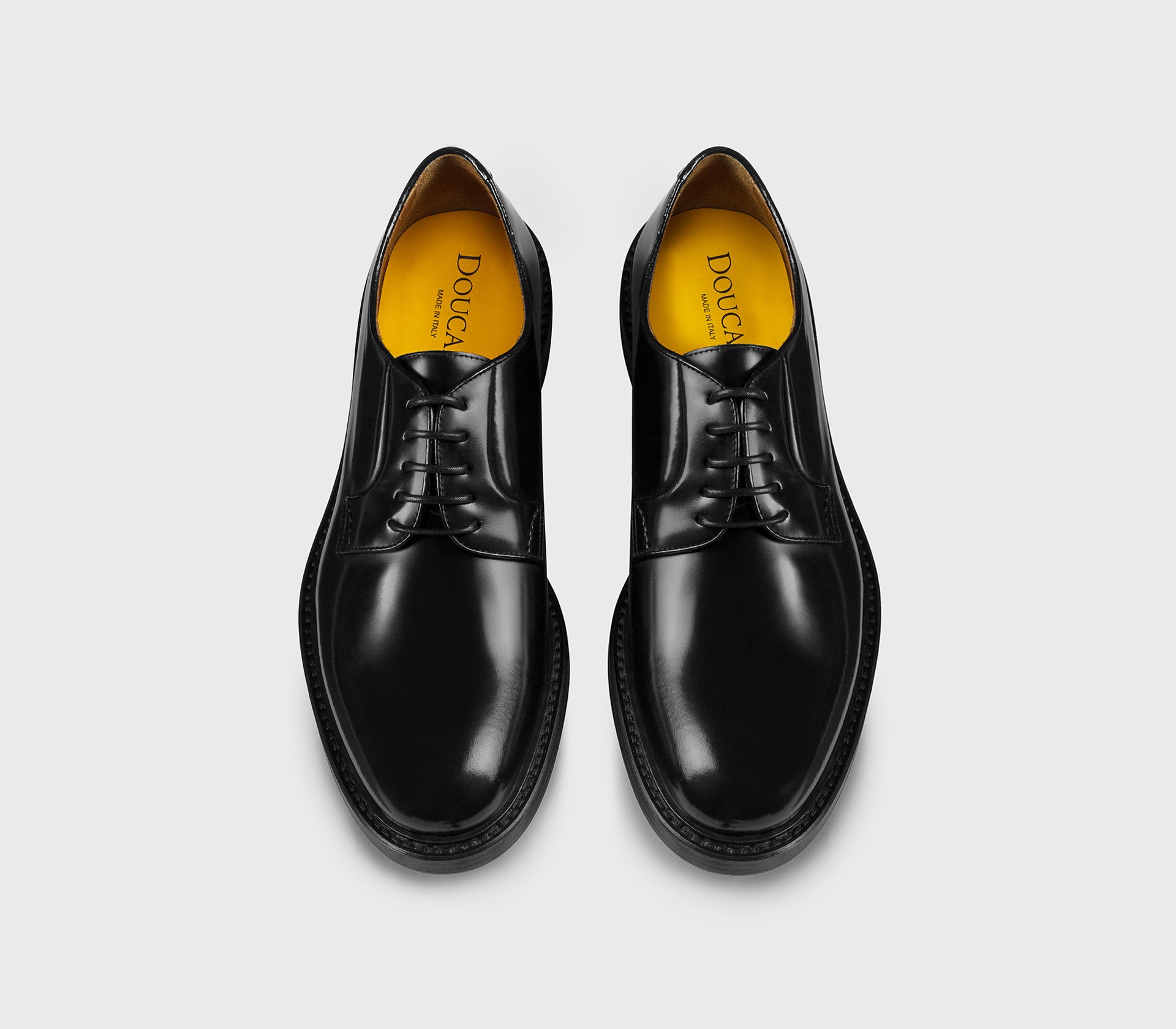 Doucal's DU1385 Derby Horse Nera Pelle Total Black