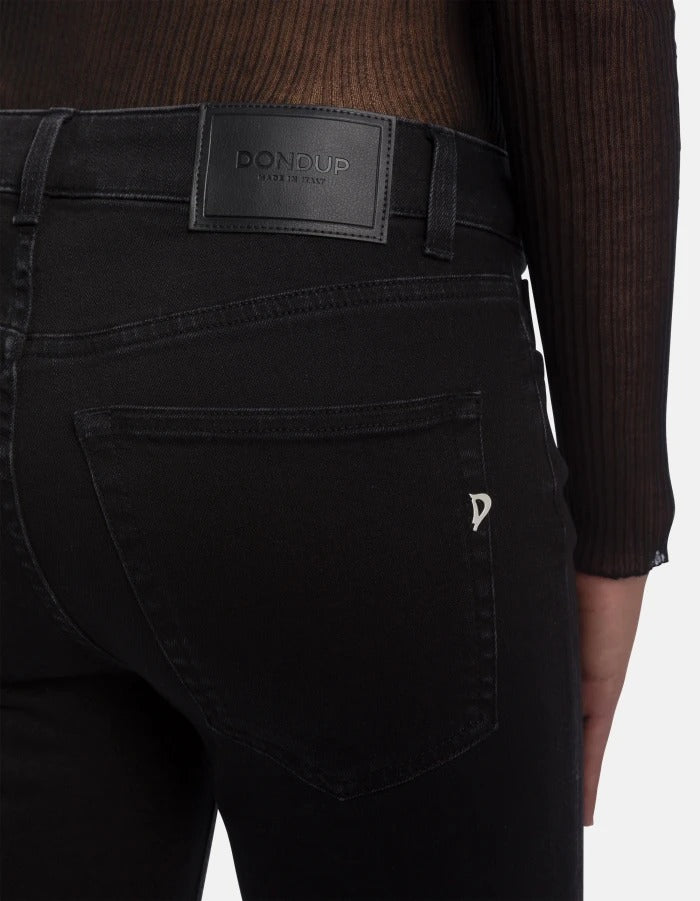 Dondup Karen DP858 DSH337D jeans neri skinny bootcut