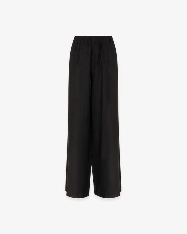 Hinnominate HMABW02641 pantaloni lino nero donna