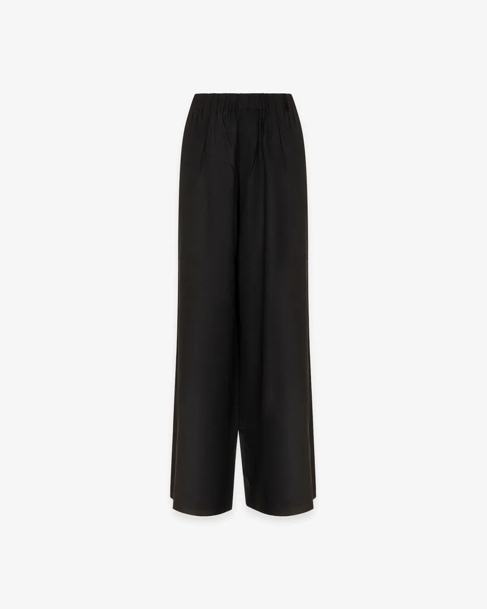 Hinnominate HMABW02641 pantaloni lino nero donna