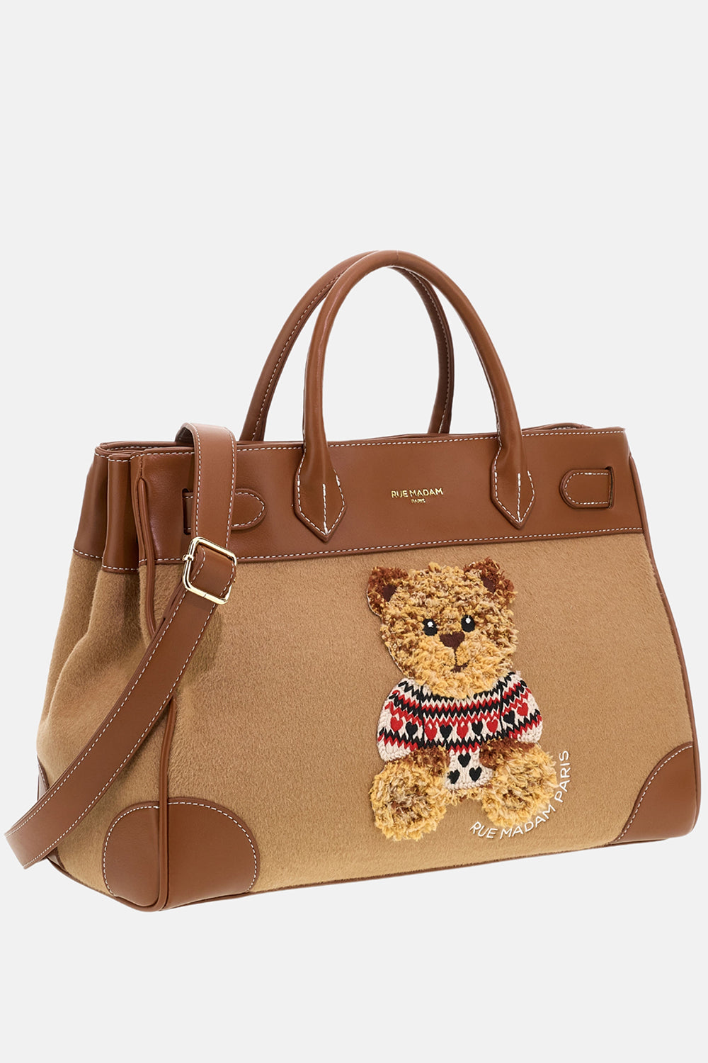 Rue Madam Marvin Love tote bag camel panno 1623