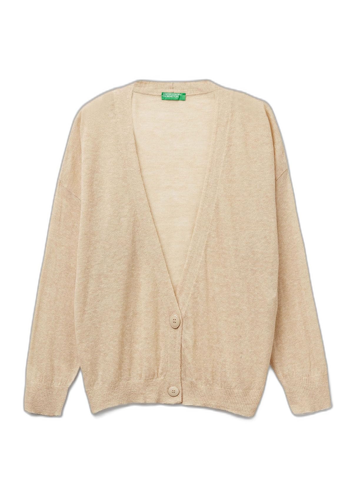 Benetton 109pd6056 Cardigan Donna Alpaca Beige