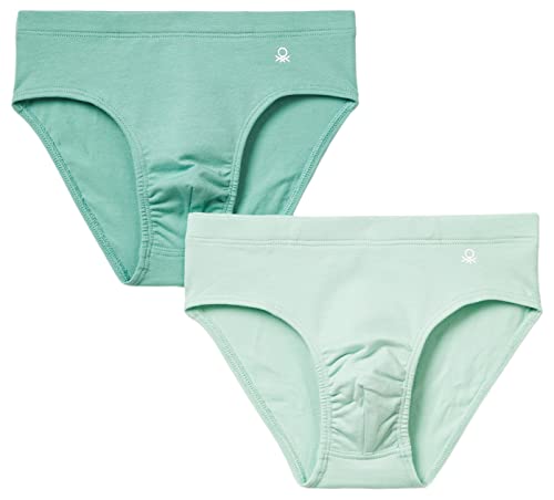Benetton Set 2 Slip Bambino Mutande Azzurro 19g