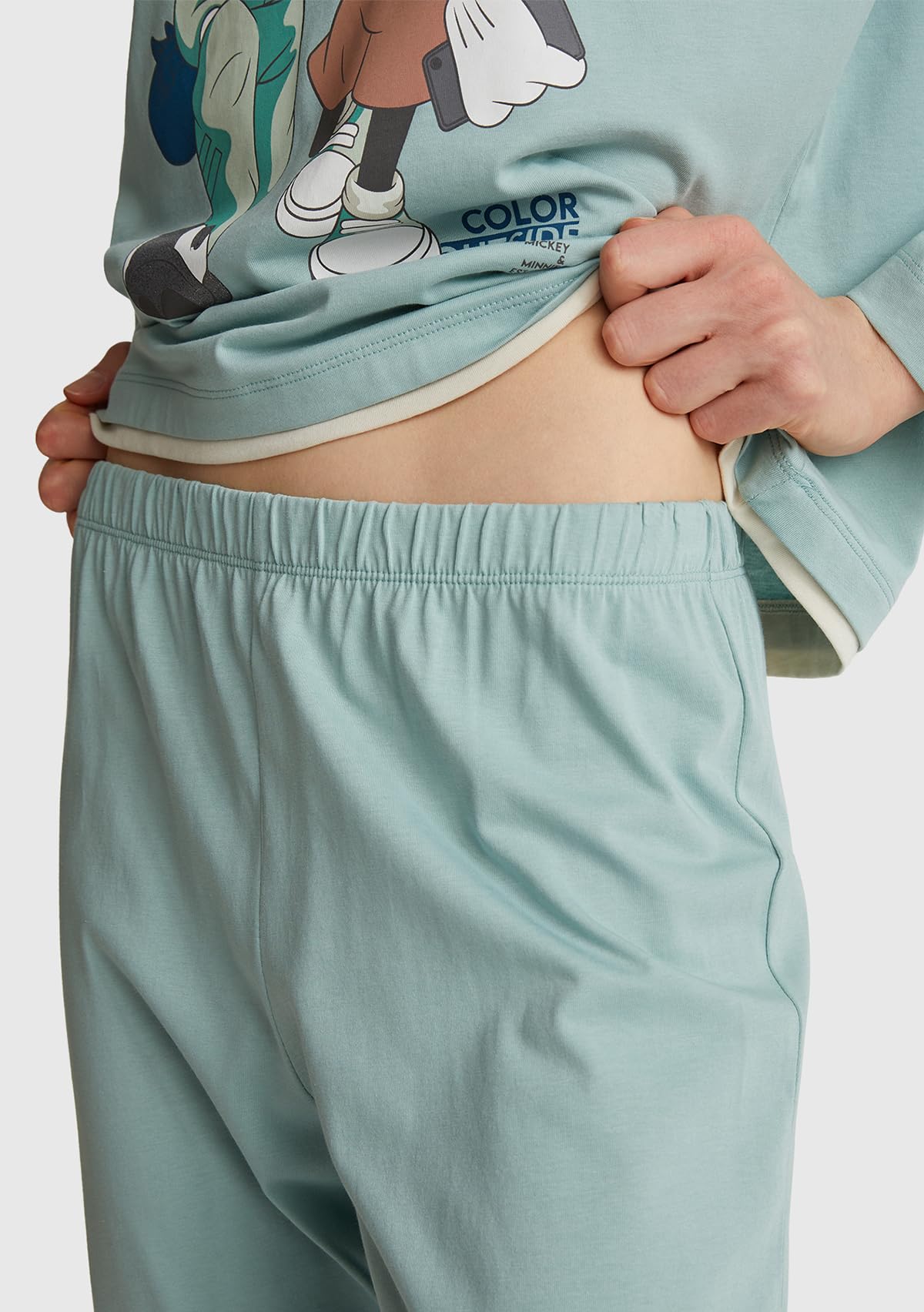 Benetton Set Pigiama Donna S jersey stelle manica corta