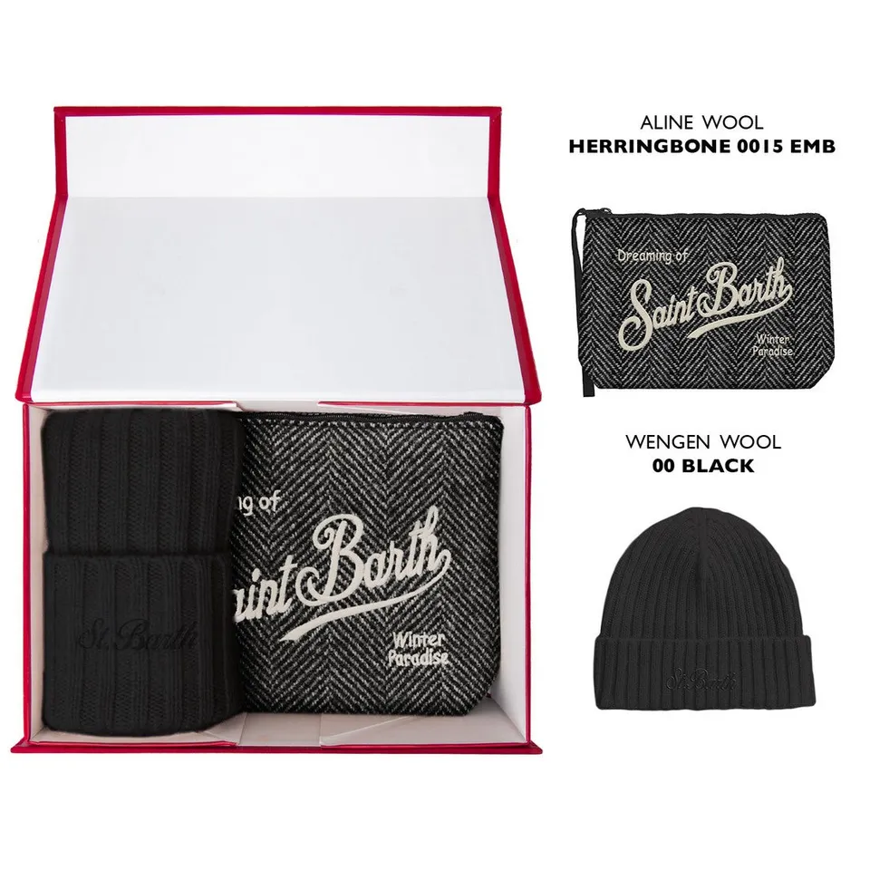 MC2 Saint Barth Christmas Box 03608M set Herringbone Nero