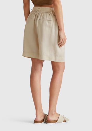 Benetton Bermuda Lino Pantalone Corto Doppia Pince