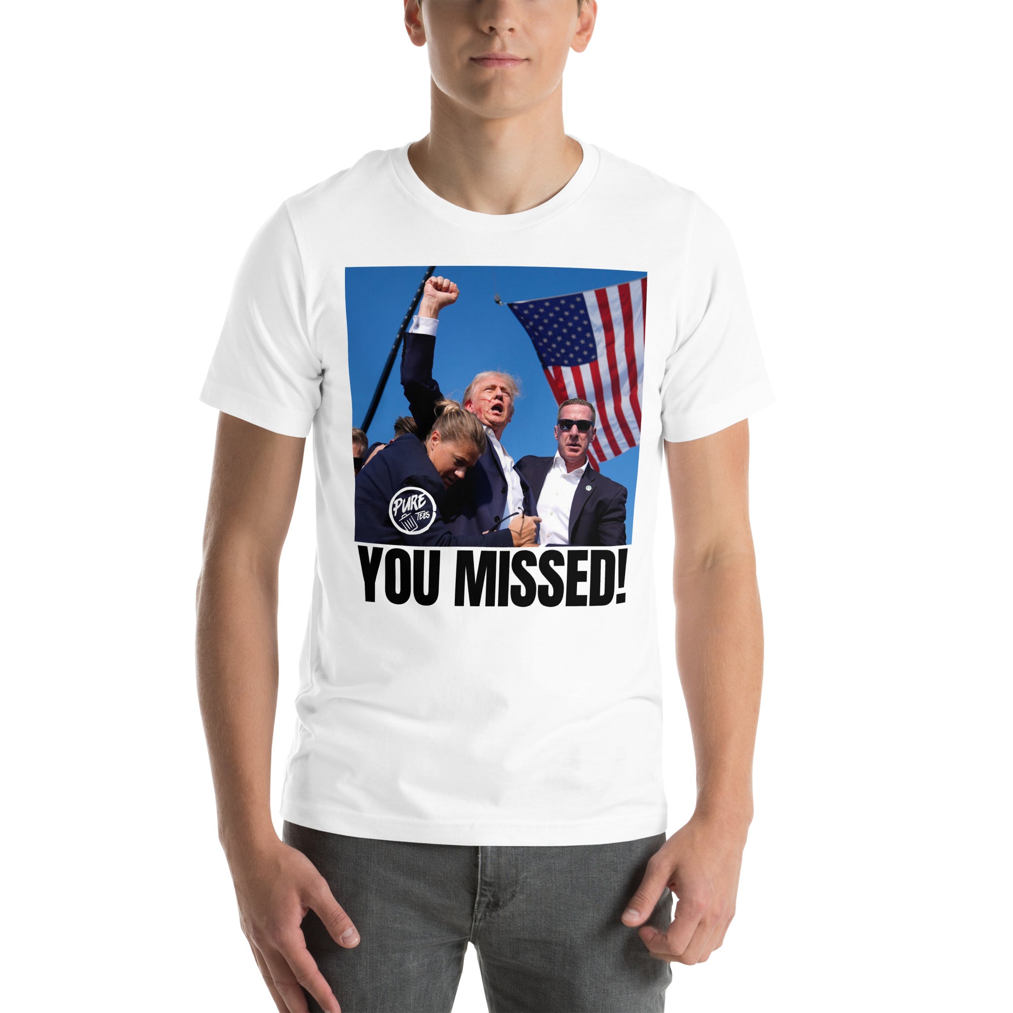 Pure Trash Trump You Missed t-shirt uomo rossa