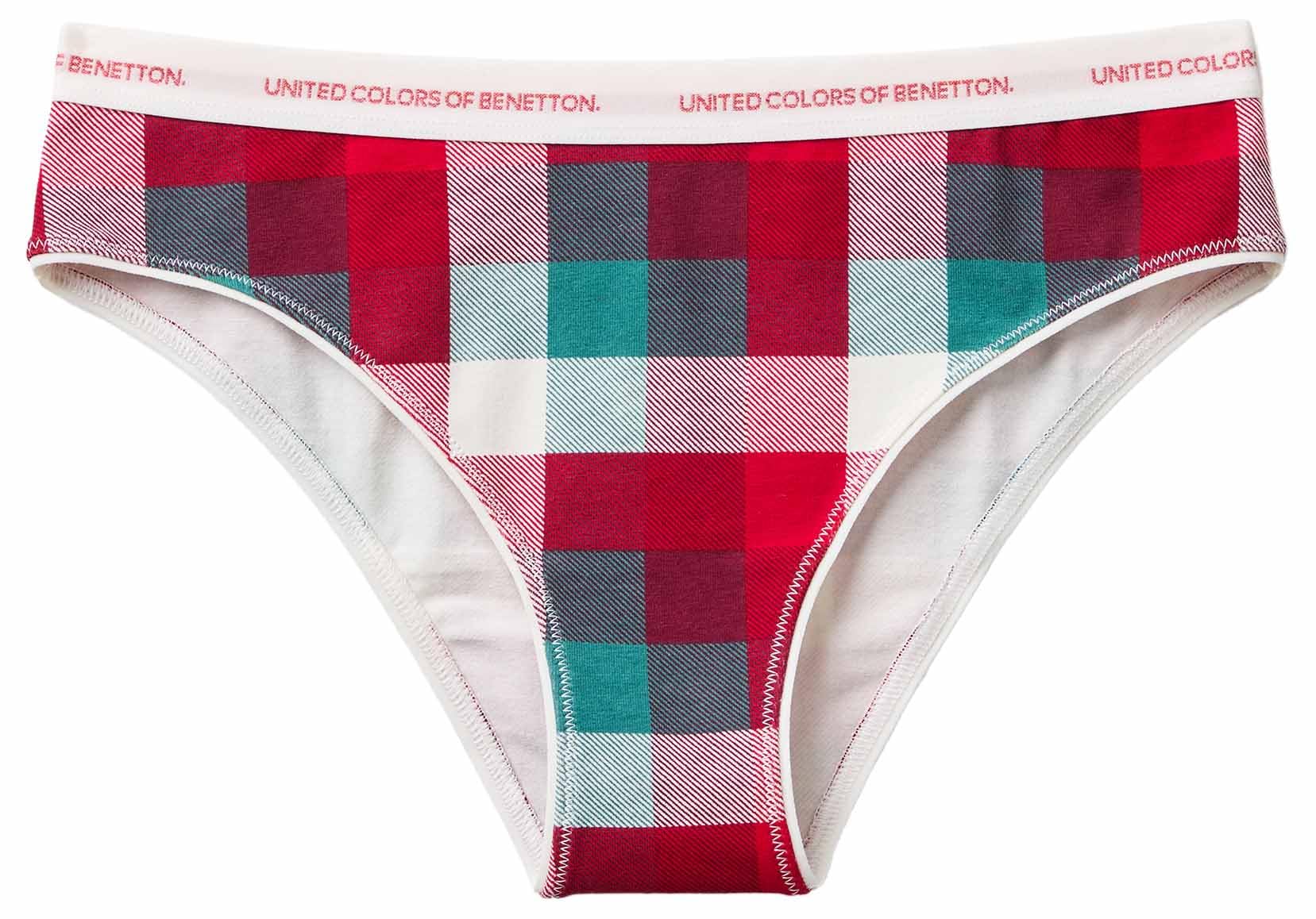 Benetton Intimo Slip Donna Cotone XS Elastico Logato
