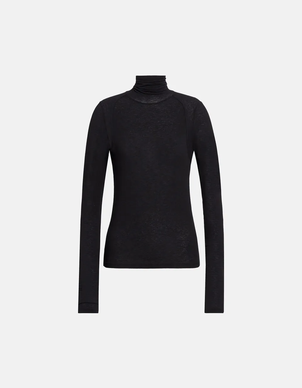 Dondup DS089 JS0326D999 Maglia Dolcevita Nero Modal Lana