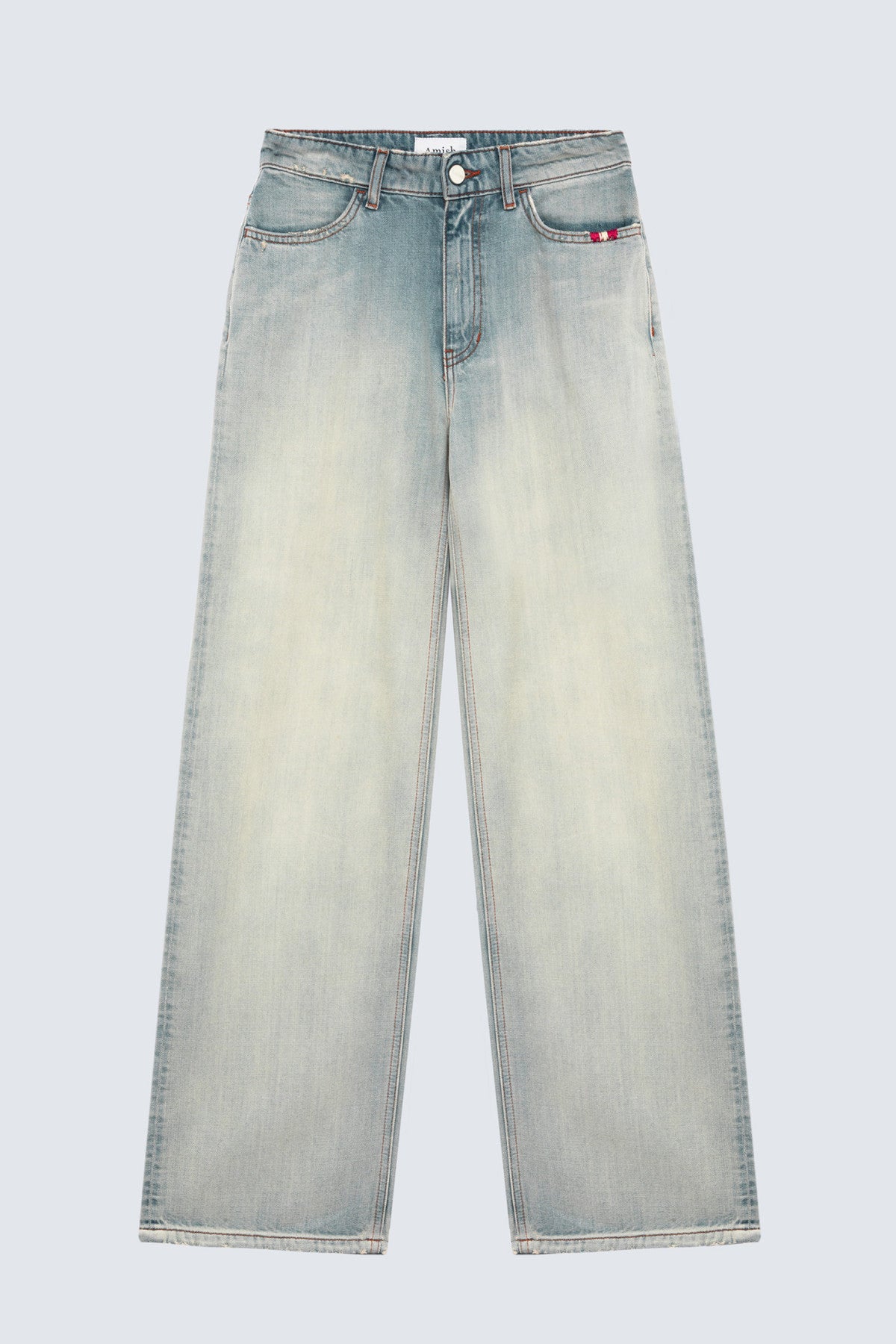 Amish Linda Flow AMD001D7463201 Jeans Blu Relaxed