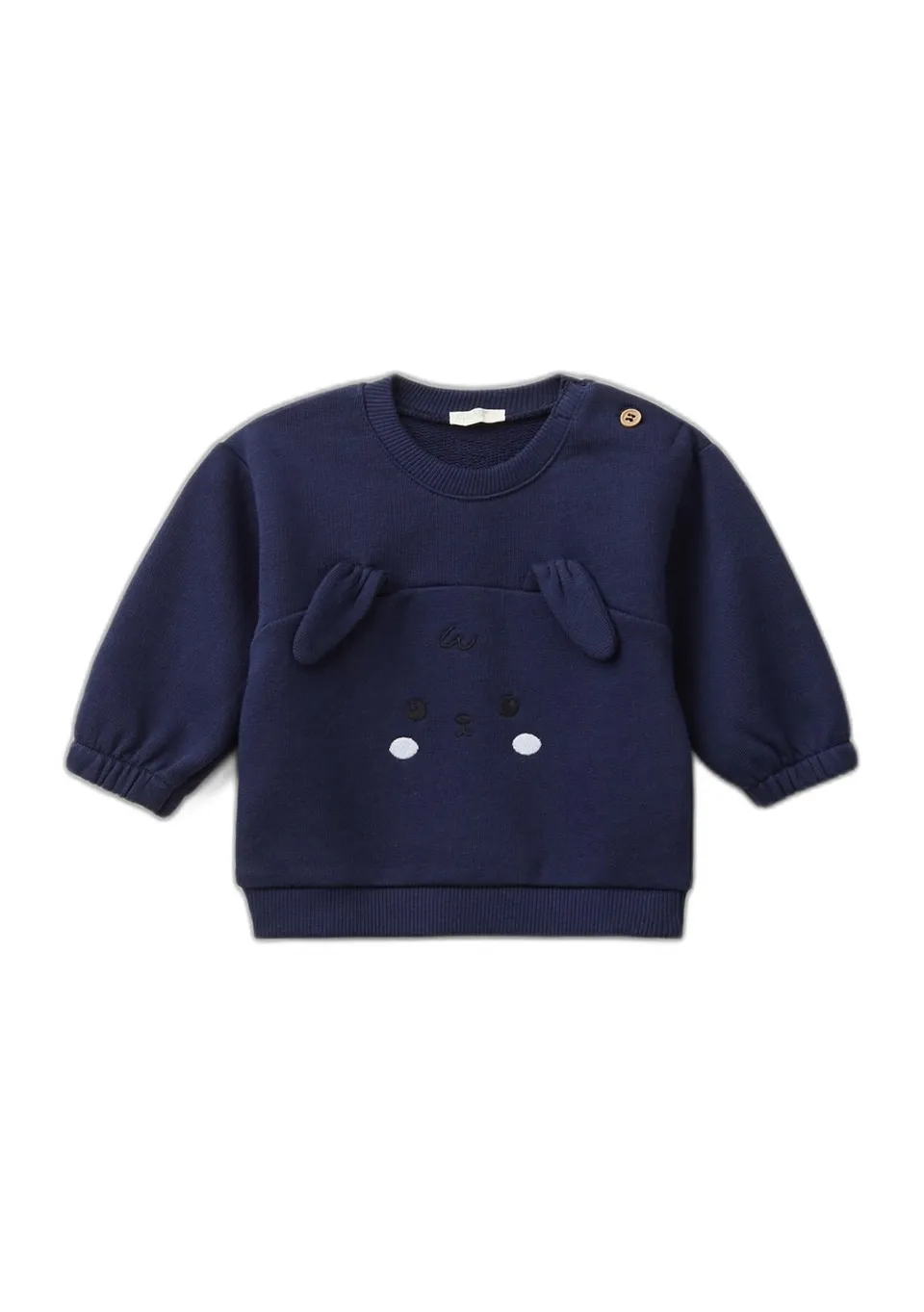 Benetton Maglieria Maglia G/C M/L Felpa Girocollo Carrè