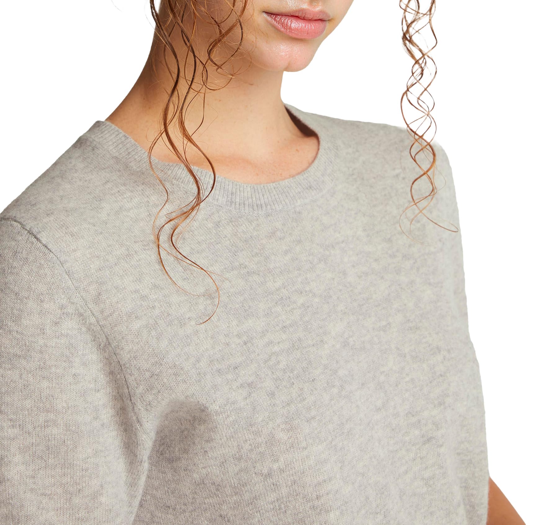 Benetton Maglia Girocollo Donna Manica Corta Regular
