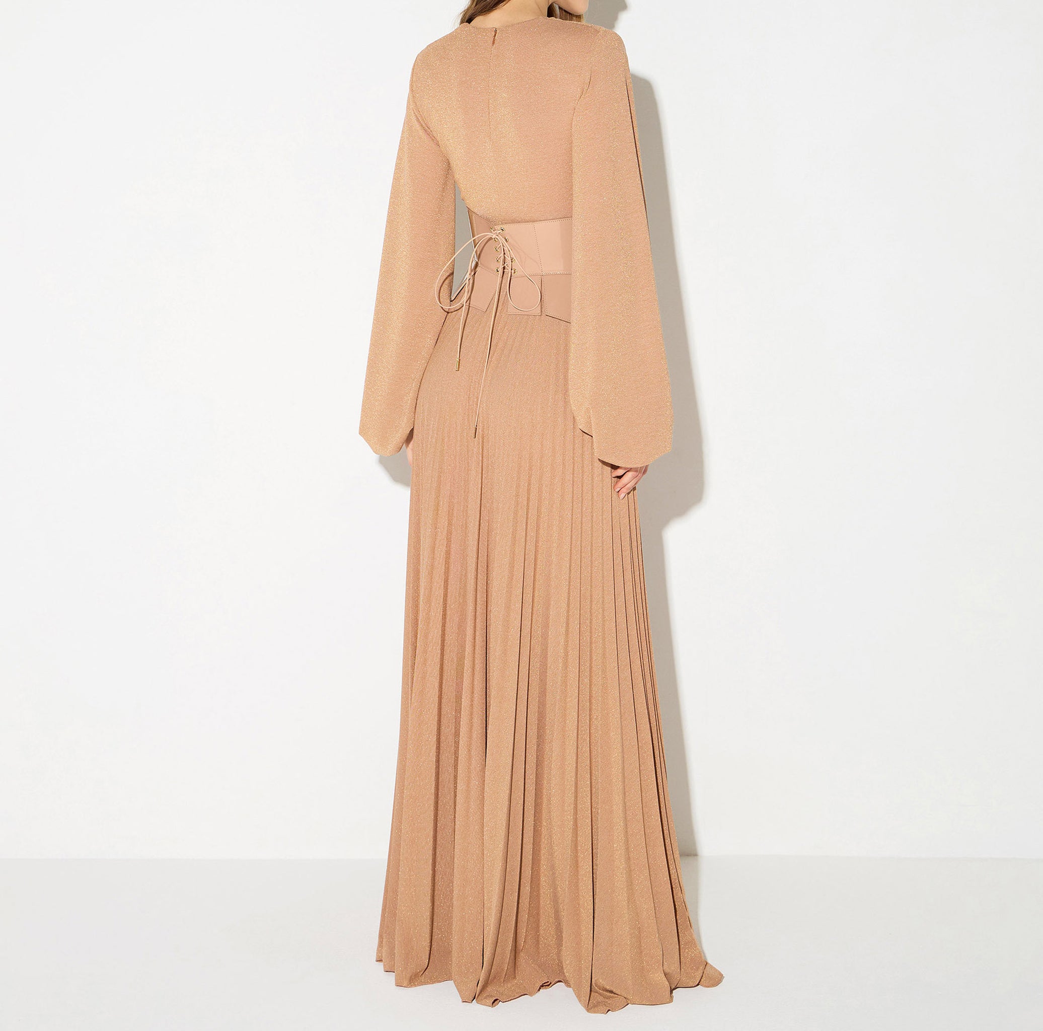Elisabetta Franchi ABR1566E2 Abito Donna Suede Laminato