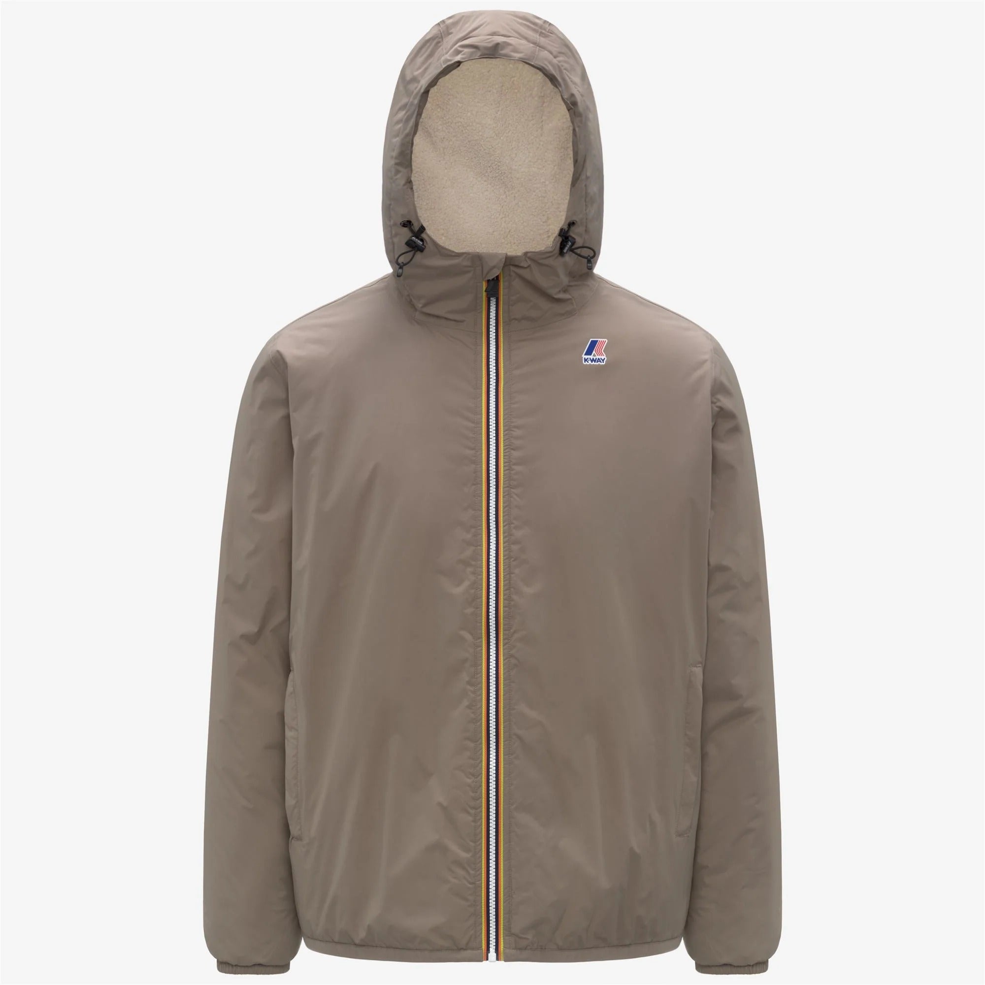 K-Way Le Vrai Claude giacca uomo beige taupe