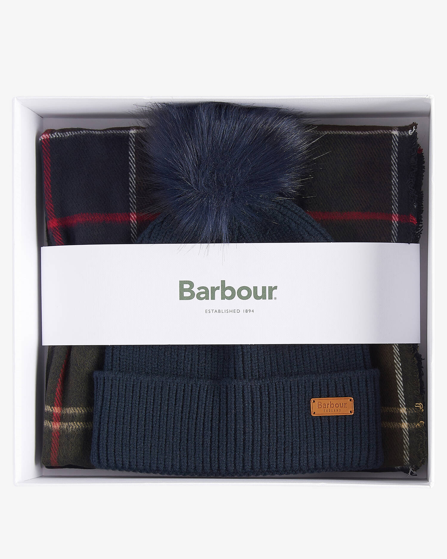 Barbour Dover Hailes LGS0054 set donna classic tartan berretto