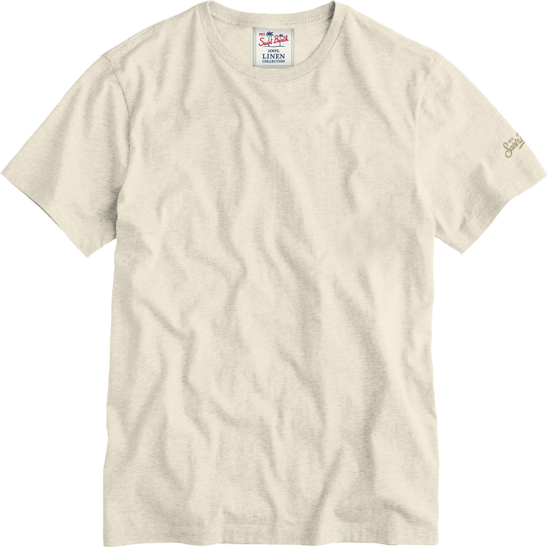 MC2 Saint Barth Ecstasea N T-shirt lino grain panna