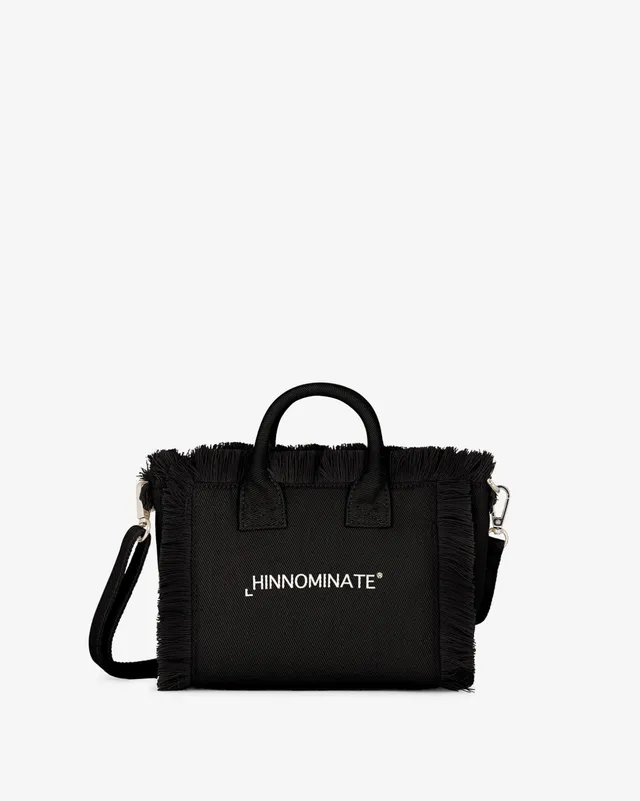 Hinnominate HMACW00171 borsa canvas nero cotone