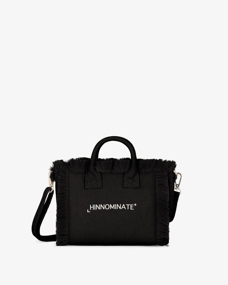 Hinnominate HMACW00171 borsa canvas nero cotone