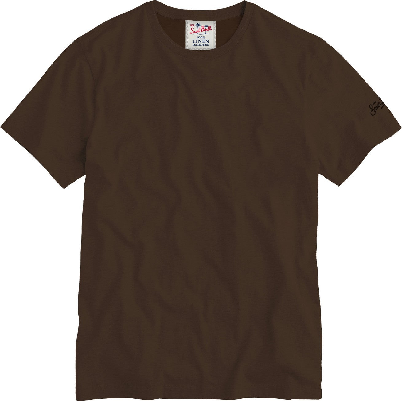 MC2 Saint Barth Ecstasea t-shirt uomo lino marrone