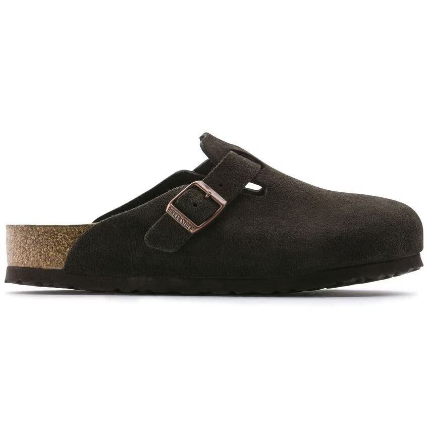 Birkenstock Boston 0660463 Ciabatta Suede Mocca Taglia 40