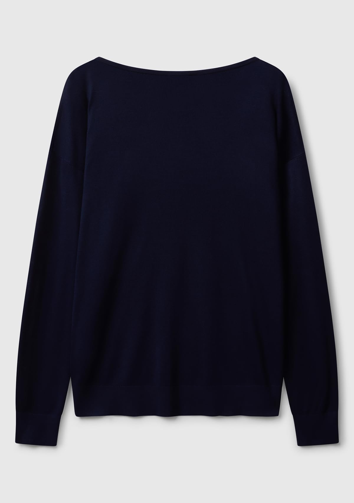 Benetton 103vd10av Maglione Donna Barchetta Blu XXS