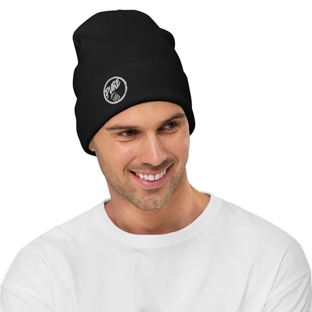Pure Trash Embroidered berretto unisex cotone taglia unica