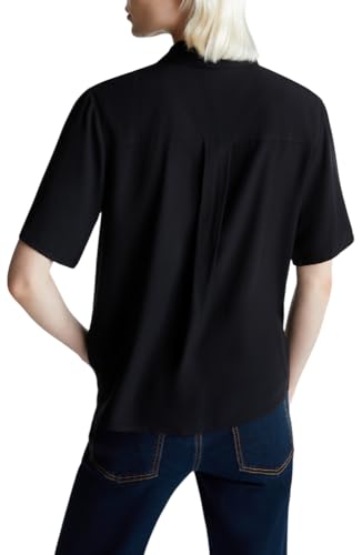 Benetton Camicia Donna Viscosa Tinta Unita Regular