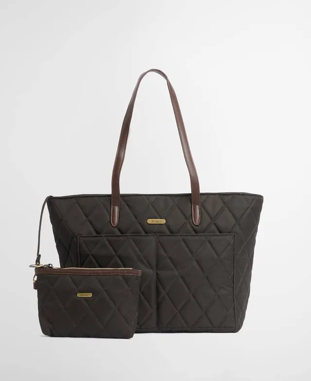 Barbour LBA0395 Tote Bag Donna Olive trapuntata nylon