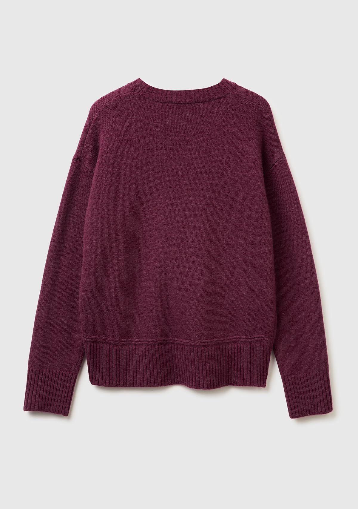 Benetton Maglieria Maglia G/C M/L Girocollo Donna Boxy