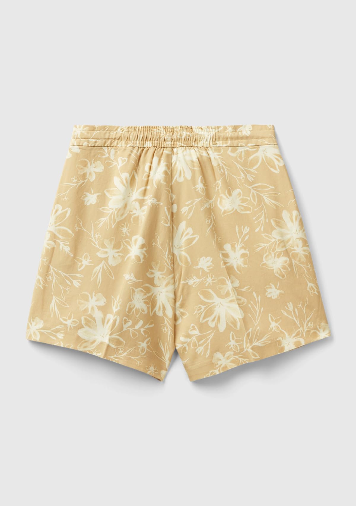 Benetton Pantaloncini Donna allover beige XXS