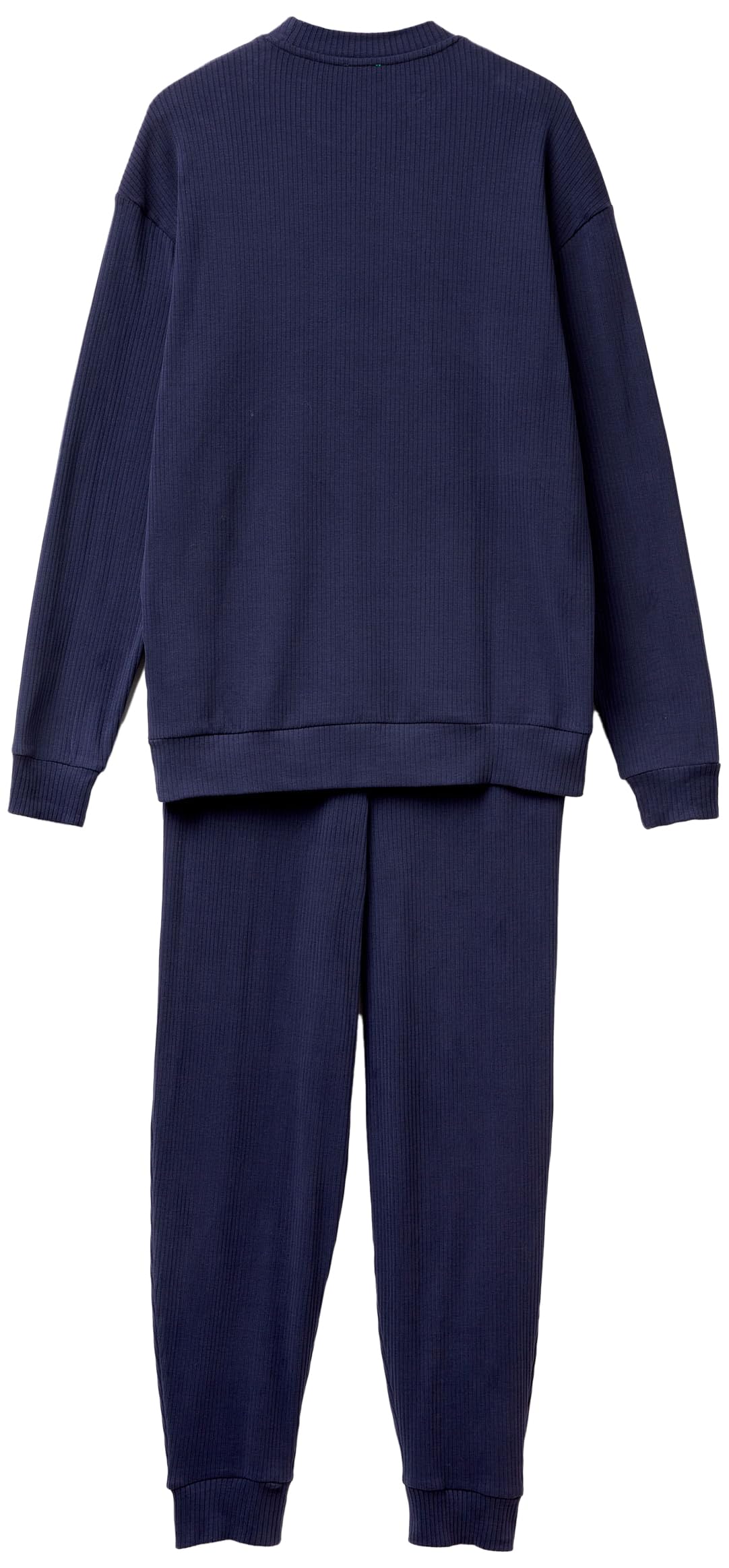 Benetton 3PCF4P02X Pigiama Uomo Costina Grigio