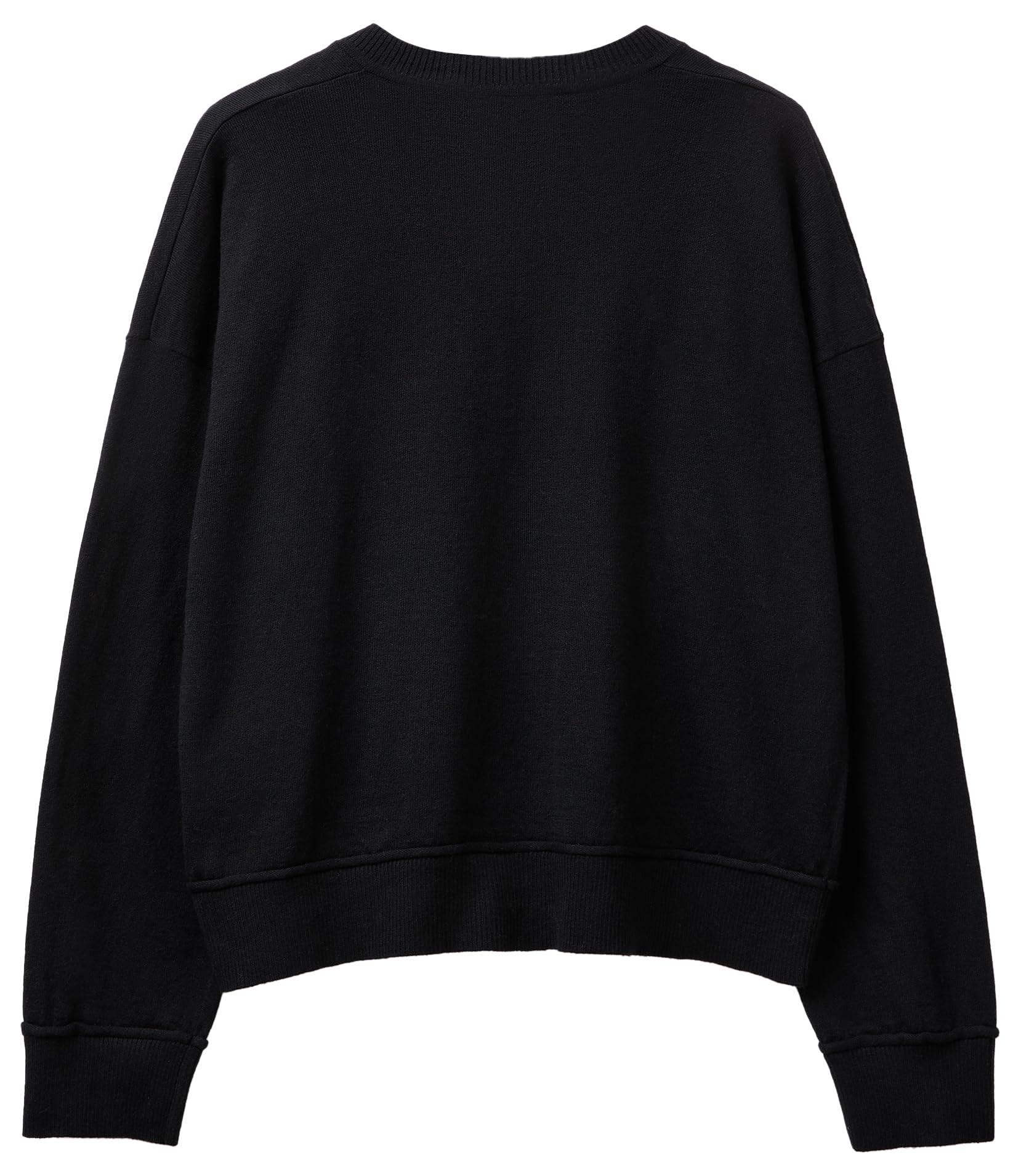 Benetton Maglieria 1y6sd403o maglia scollo V nera XXS