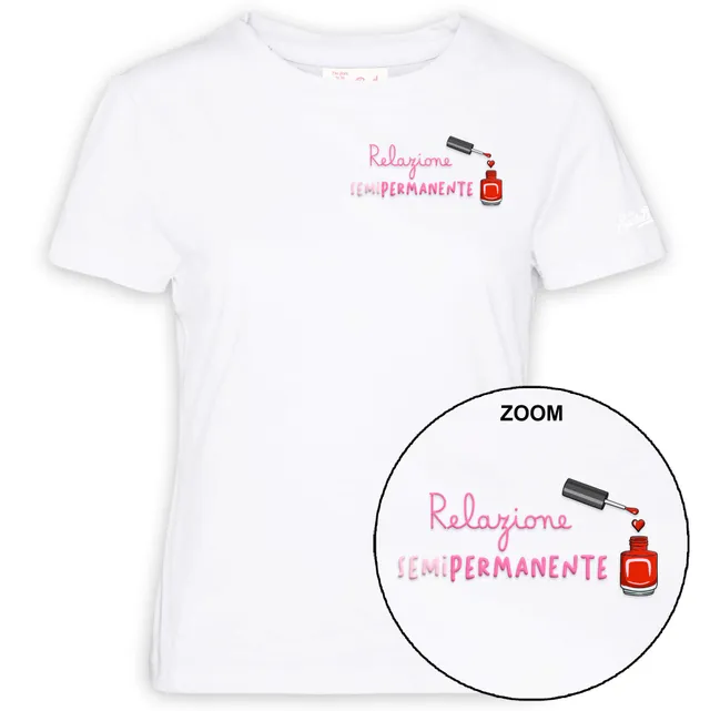 MC2 Saint Barth Emilie 09660L t-shirt donna bianco cotone