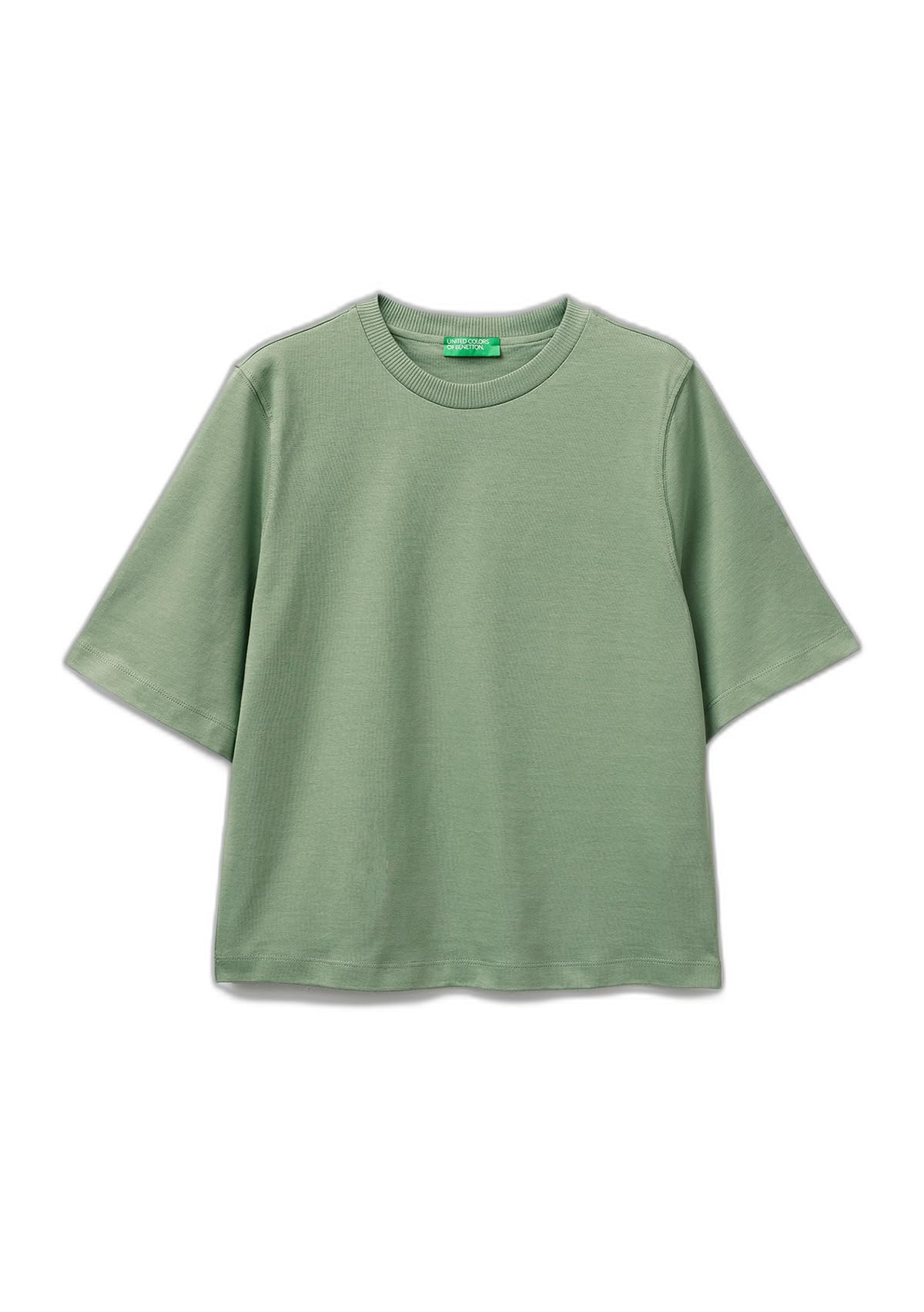 Benetton 3bl0e17g5 T-shirt Donna rosa taglia XS
