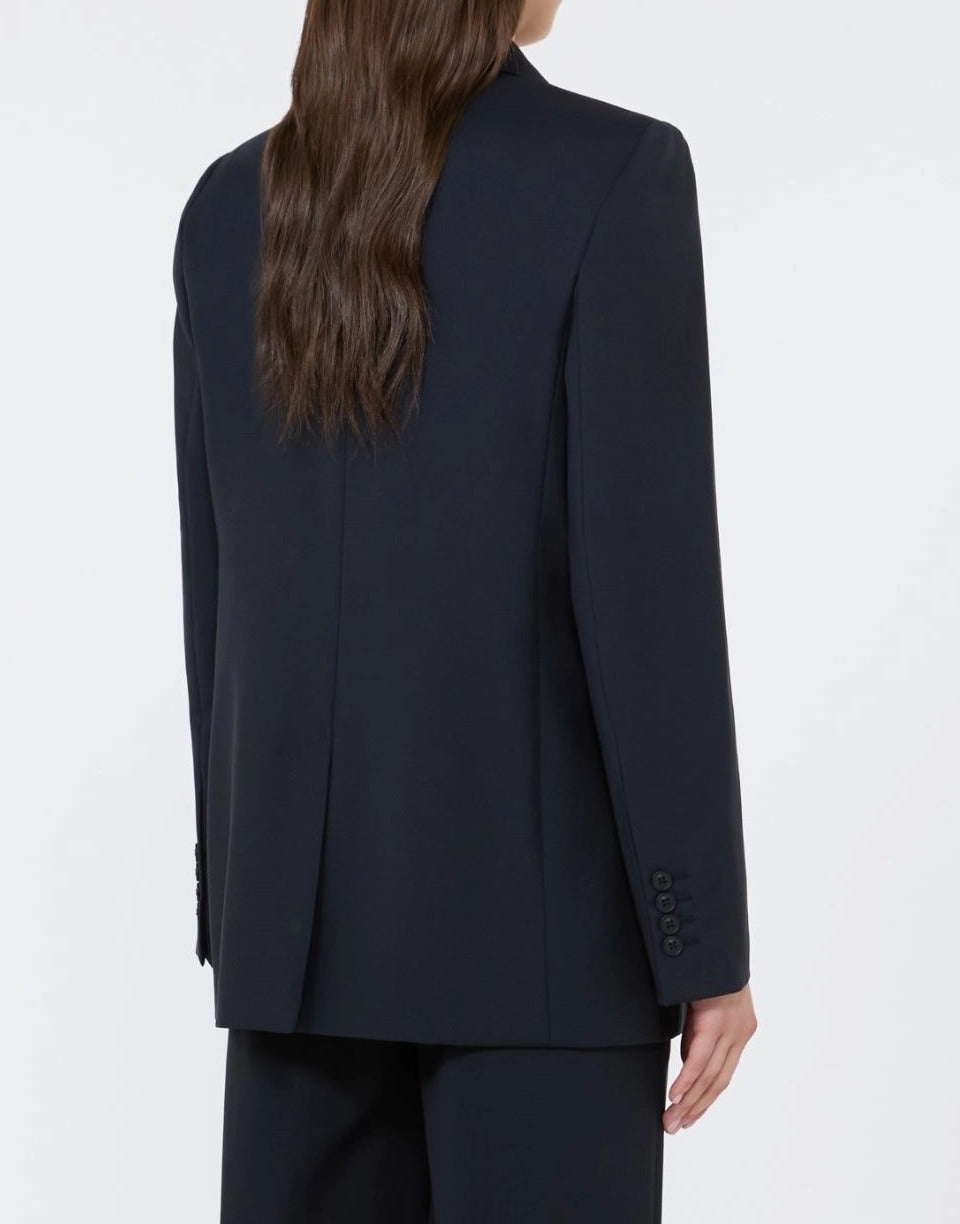 Max Mara Studio Assenzi MSTASSENZI008 blazer donna Blu lana