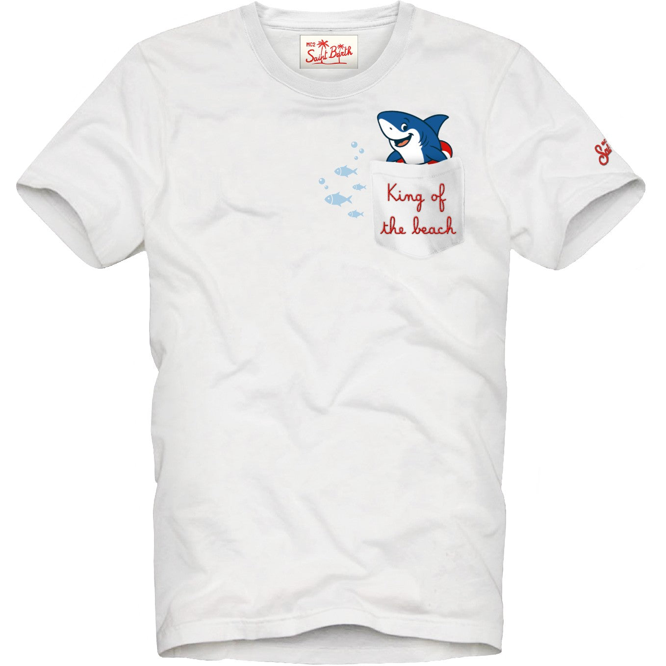 MC2 Saint Barth Eddy 01948L t-shirt bambino bianco cotone