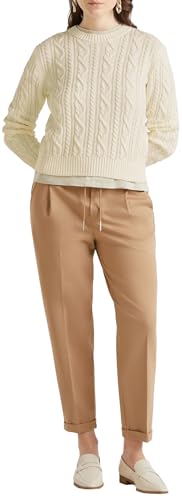 Benetton Maglieria Maglione Donna Girocollo Treccia Regular
