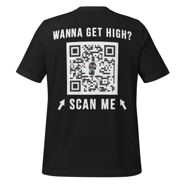 Pure Trash Straight Gas Scan Me t-shirt uomo nera cotone