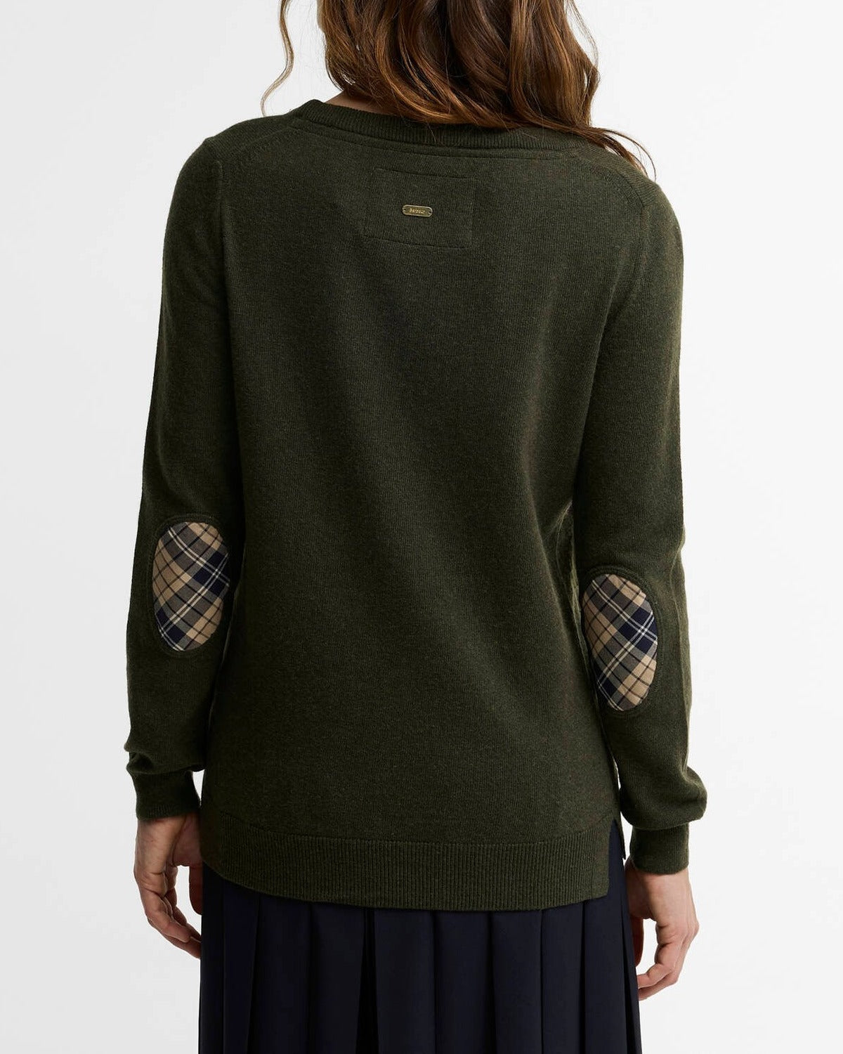 Barbour Pendle LKN1075 Maglia Donna Olive Misto Lana