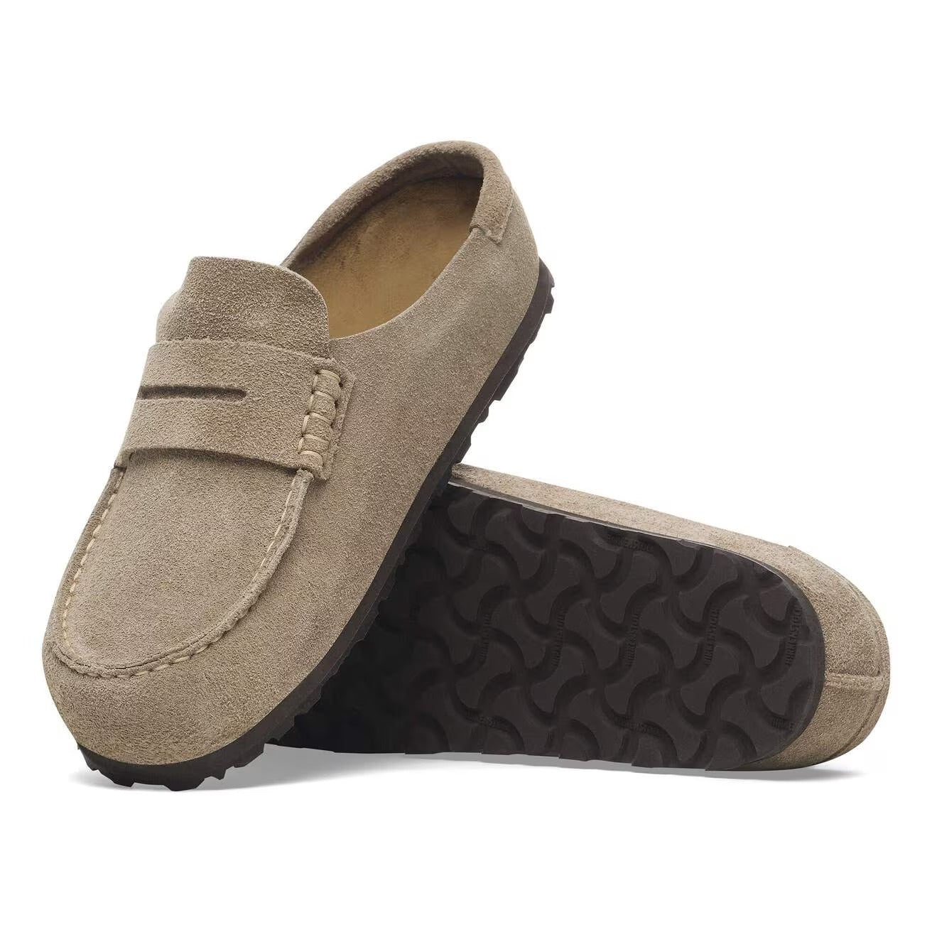 Birkenstock Naples 1029710 sabot uomo taupe camoscio
