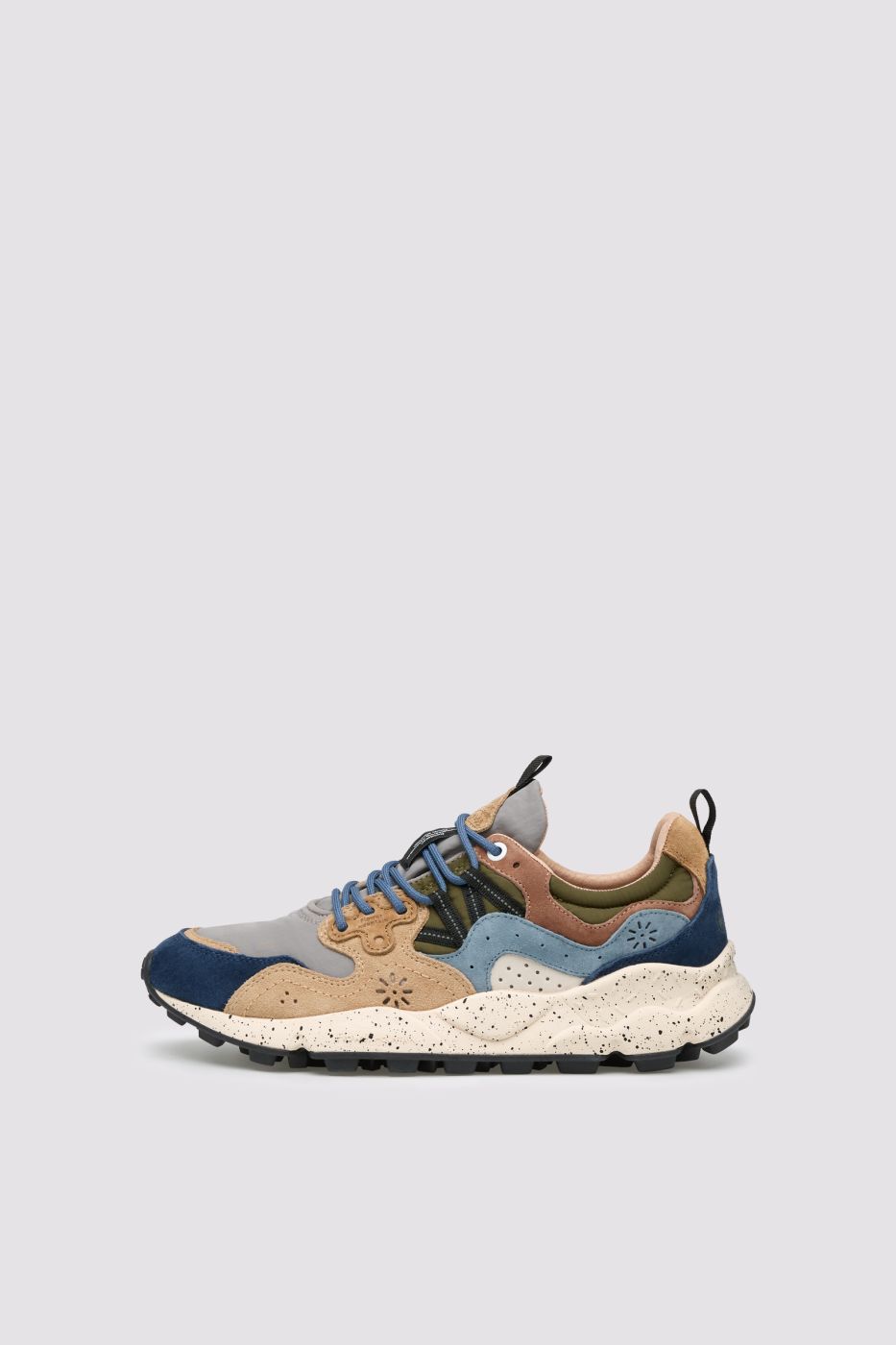 Flower Mountain Yamano 3 sneaker uomo navy grigio suede