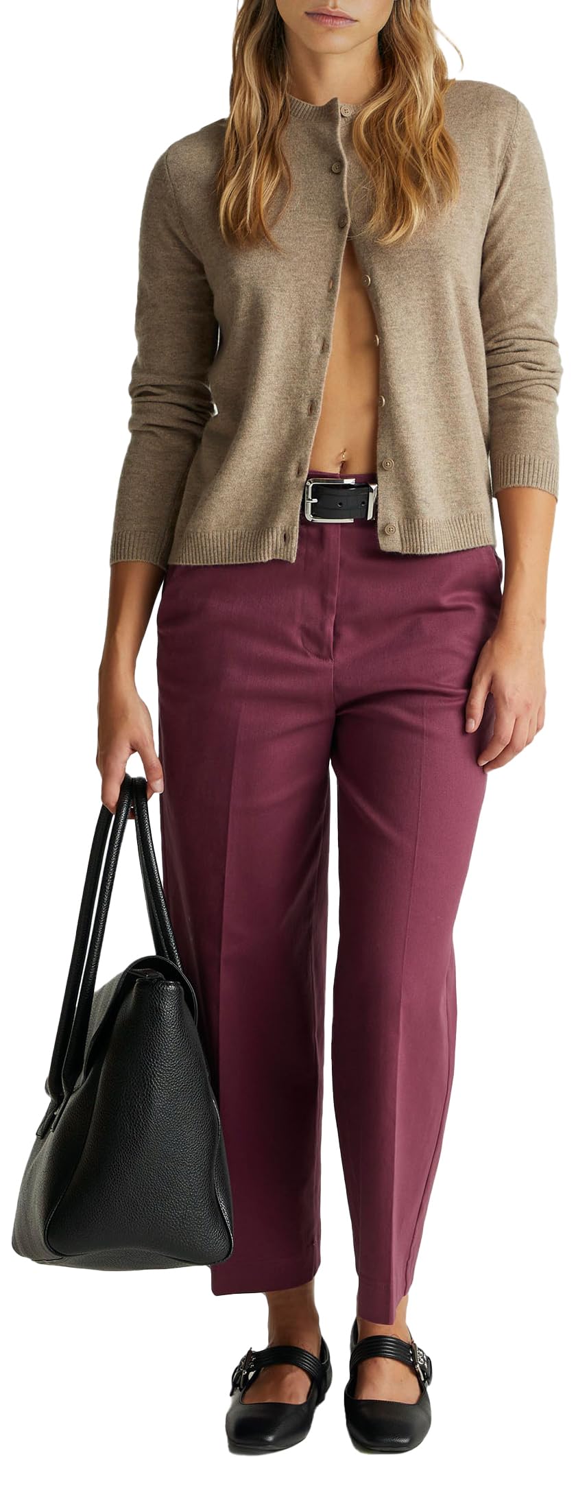 Benetton Maglieria 102HD502B Cardigan Donna Beige M