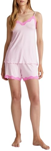 Benetton 3z123900v Short Pigiama Donna viscosa Rosa S