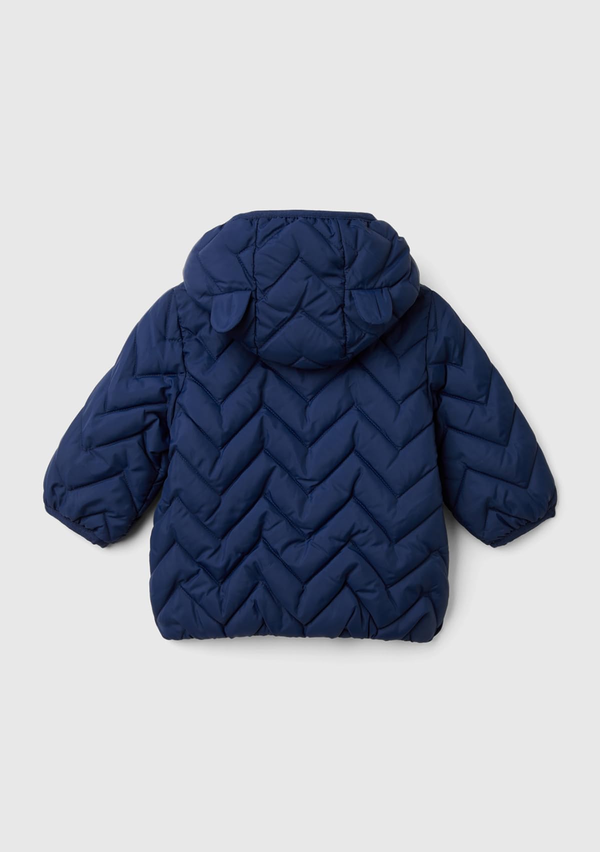 Benetton Giacca Bimbi Giubbotto Blu 56 Imbottito