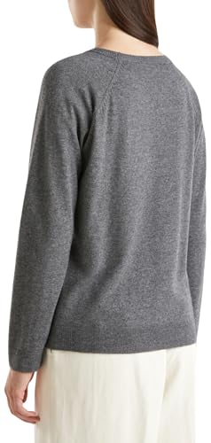 Benetton Maglia Donna Girocollo Lana Cashmere Manica Raglan